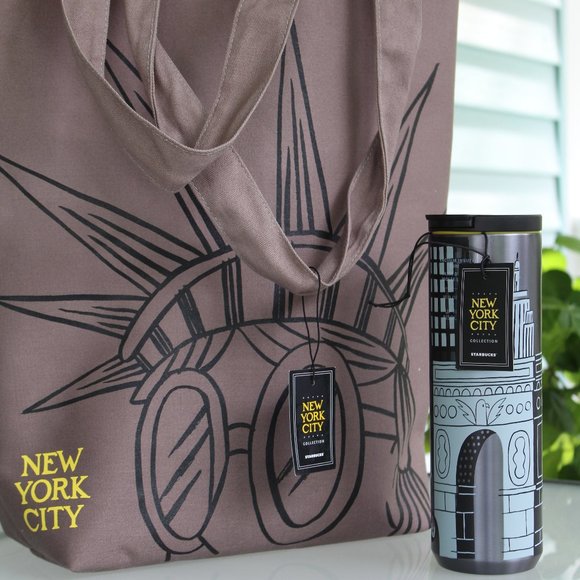 Starbucks NYC Collection. Tote bag & 16oz Tumbler